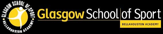 Image of yellow and black Glasgow School of Sport logo
